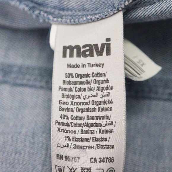 Mavi Women's XS Samantha Denim Jacket Stretchy Slim Fit Crop Organic Cotton $118 - Picture 7 of 15